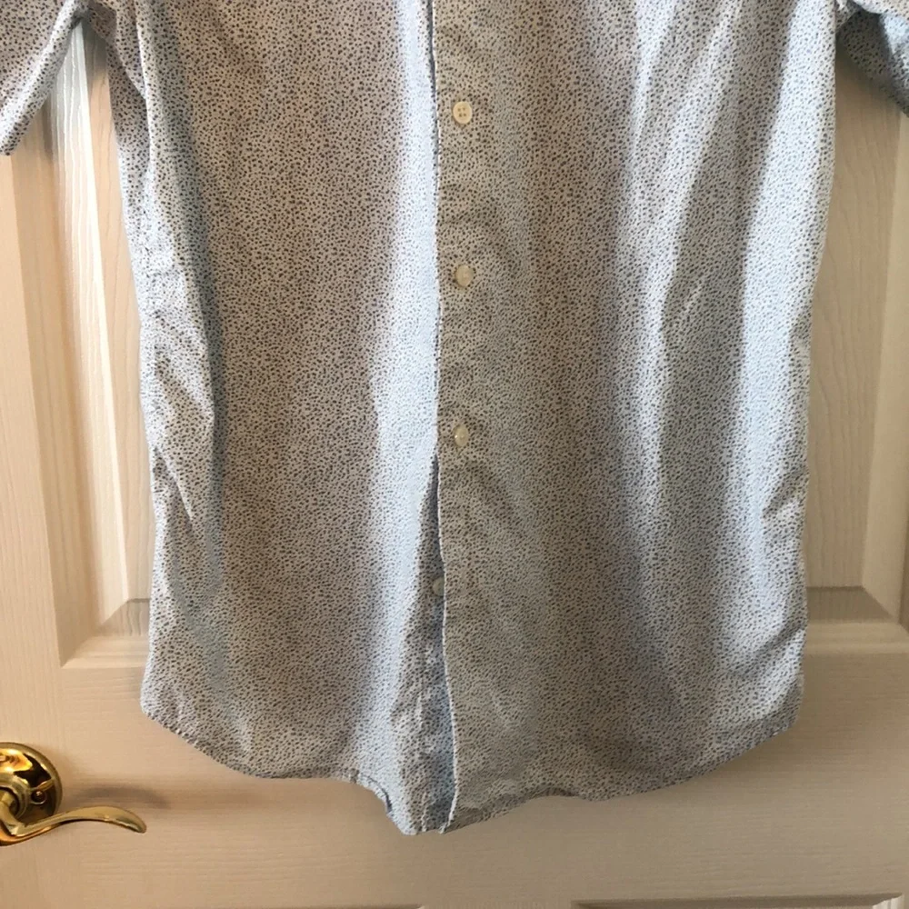 Men’s Banana Republic Blue + Green Floral Button Down Dress Shirt
